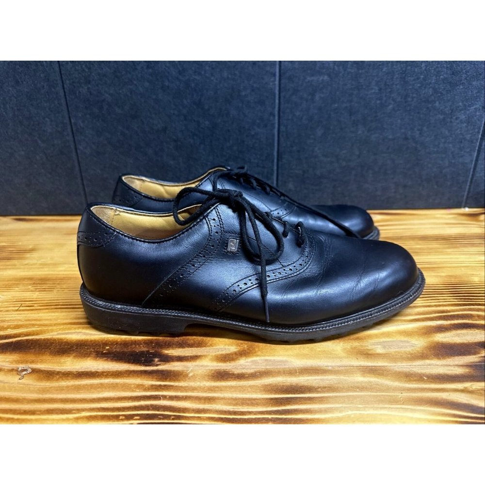 FootJoy Club Professionals 57007 Black Saddle Spikeless Golf Shoes Men Size 11